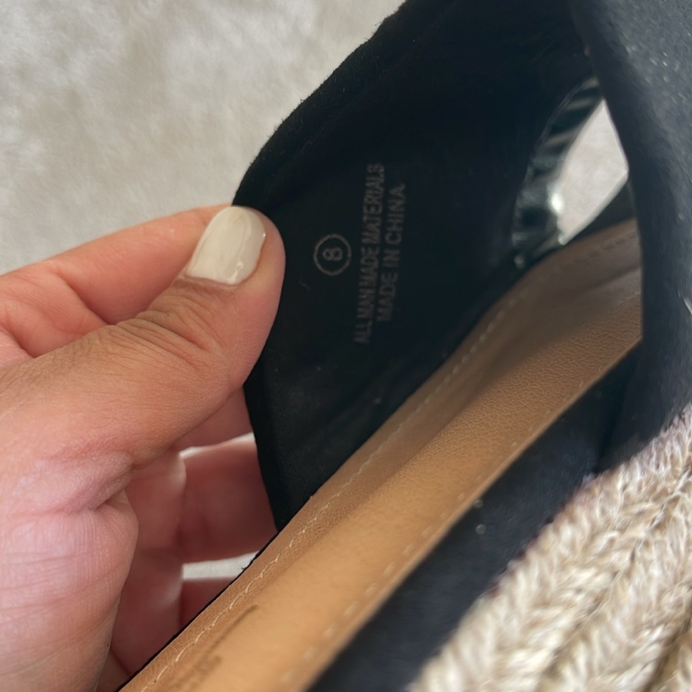 Lulus Black Suede Espadrilles Platform Sandals - Picture 7 of 7